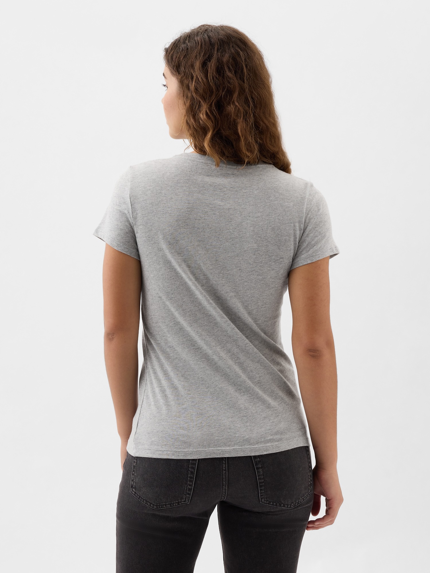 Женска Classic маица со лого – Grey Heather