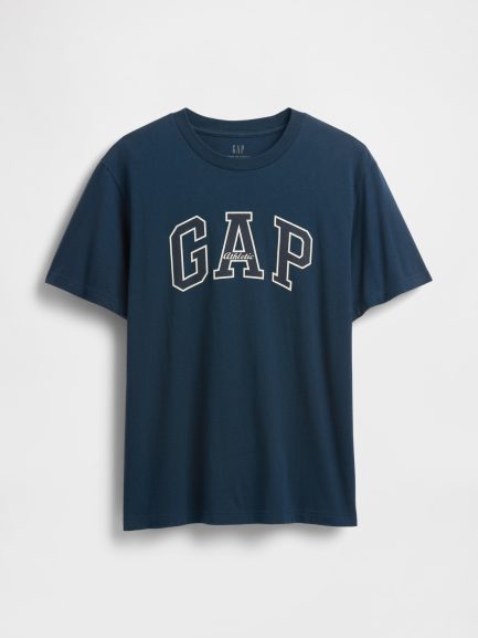 Машка Gap Athletic маица со лого – Night Shadow
