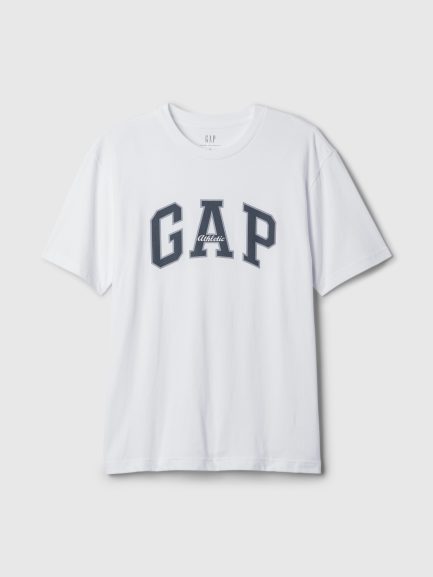 Машка Gap Athletic маица со лого – Optic White