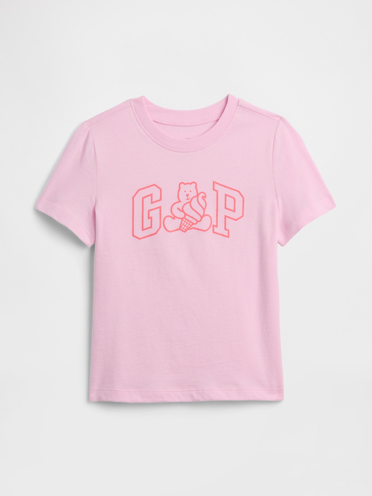 Детска маичка Brannan Bear со лого – Primrose Pink