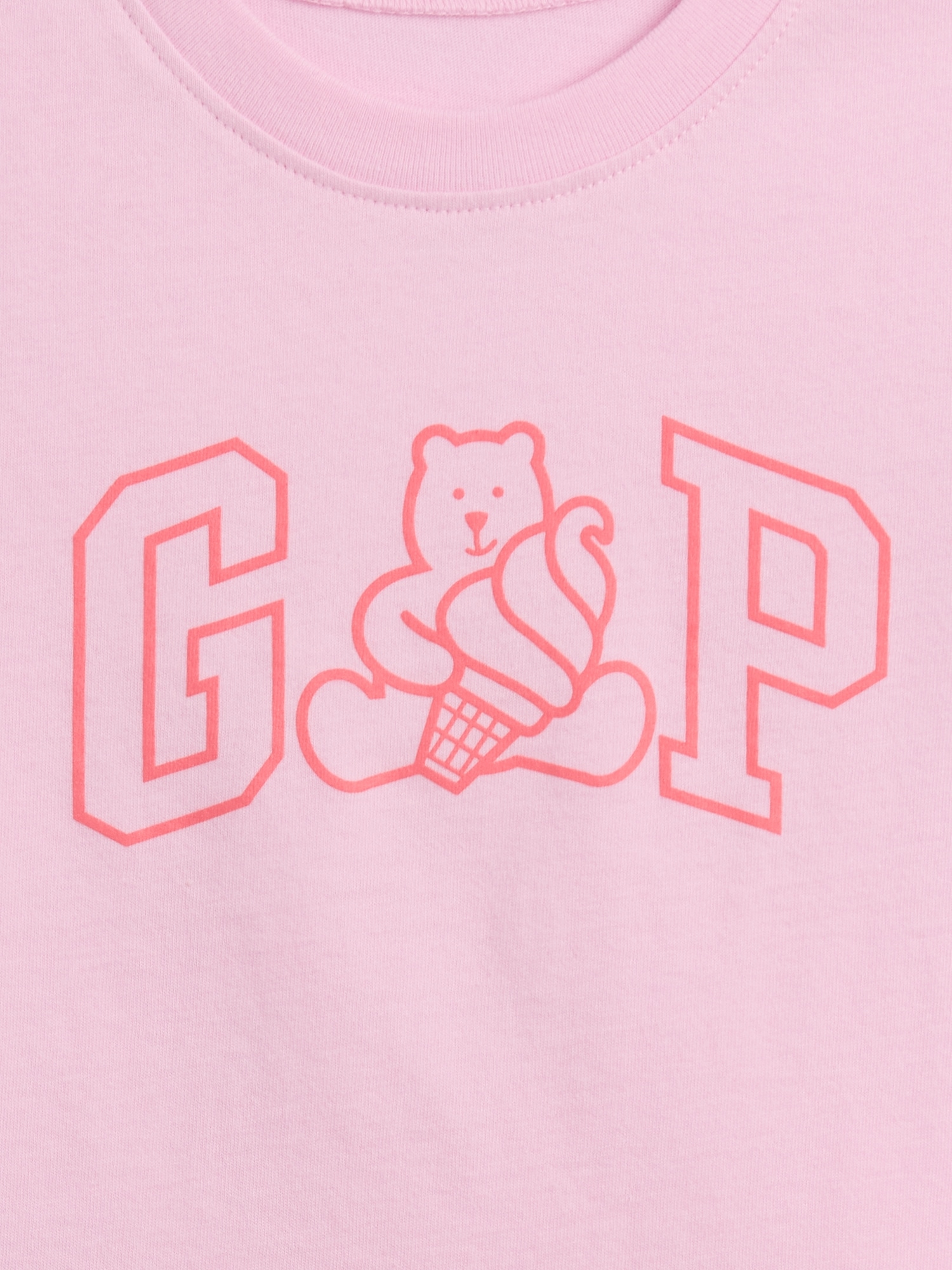 Детска маичка Brannan Bear со лого – Primrose Pink
