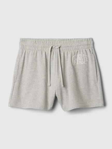 Женски кратки тренерки со лого – Light Heather Grey