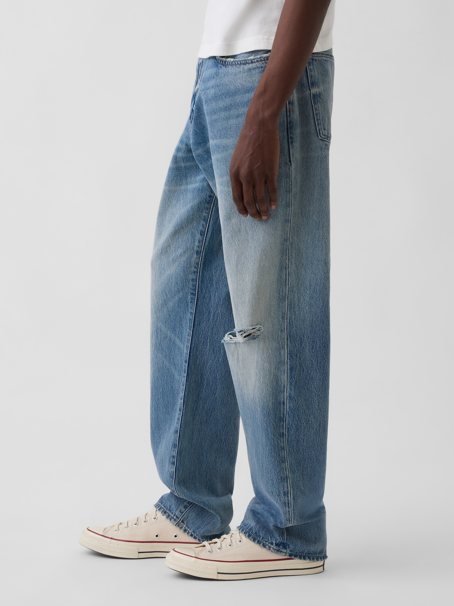 Машки Relaxed Straight фармерки – Medium Wash