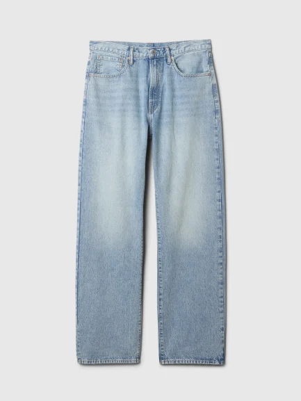 Unisex 90s Loose фармерки – Light Wash